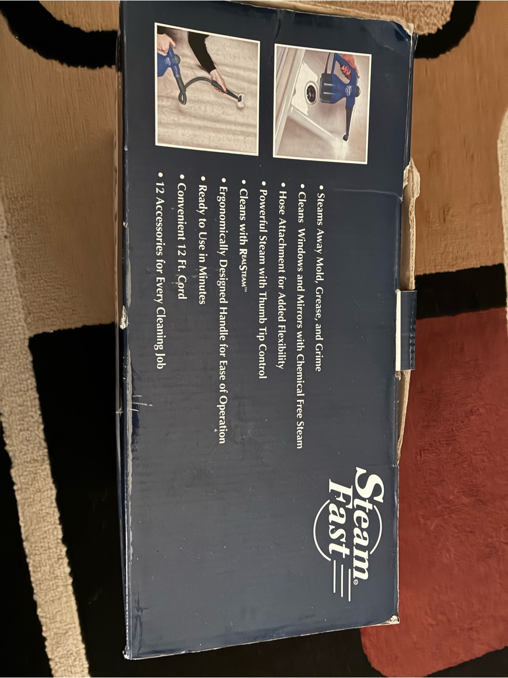 Blue Handheld Steam Cleaner - Powerful Home Steamer
